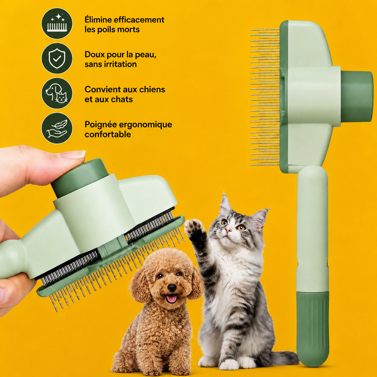FURINA™ – Peigne Démêlante pour Animaux de Compagnie
