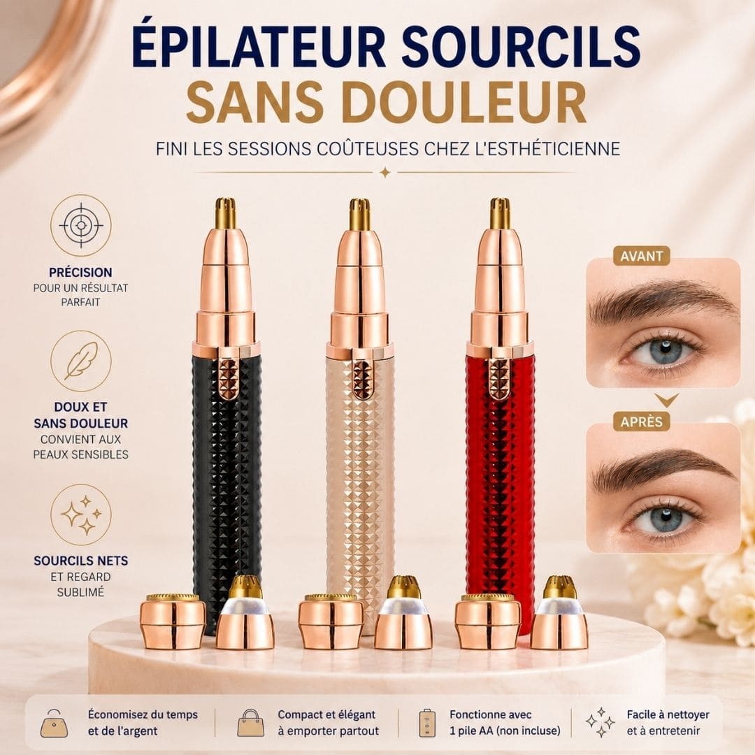 Épilateur sourcils sans douleur – Fini les sessions coûteuses chez l'esthéticienne