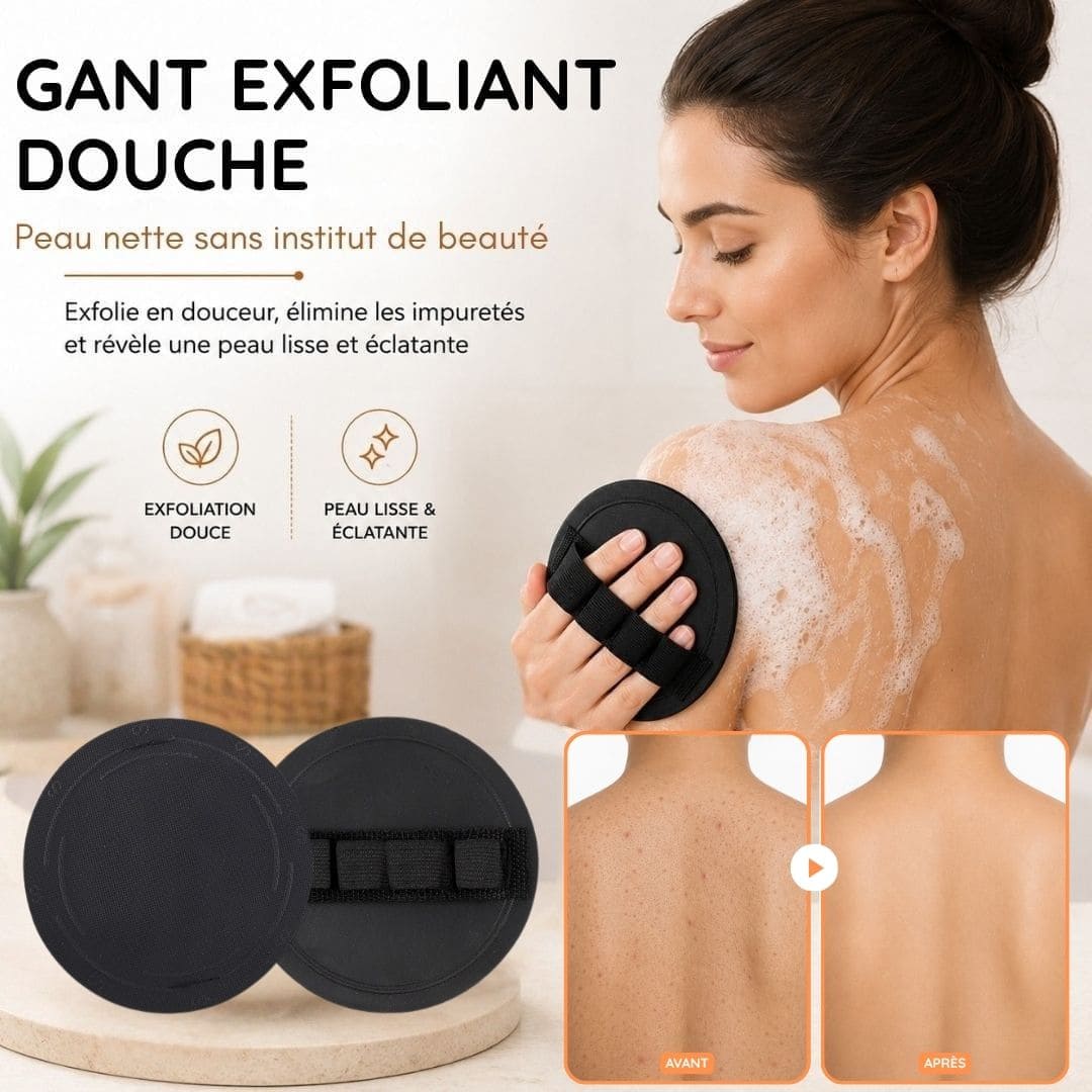 Gant exfoliant – Fini la peau de fraise et les poils incarnés