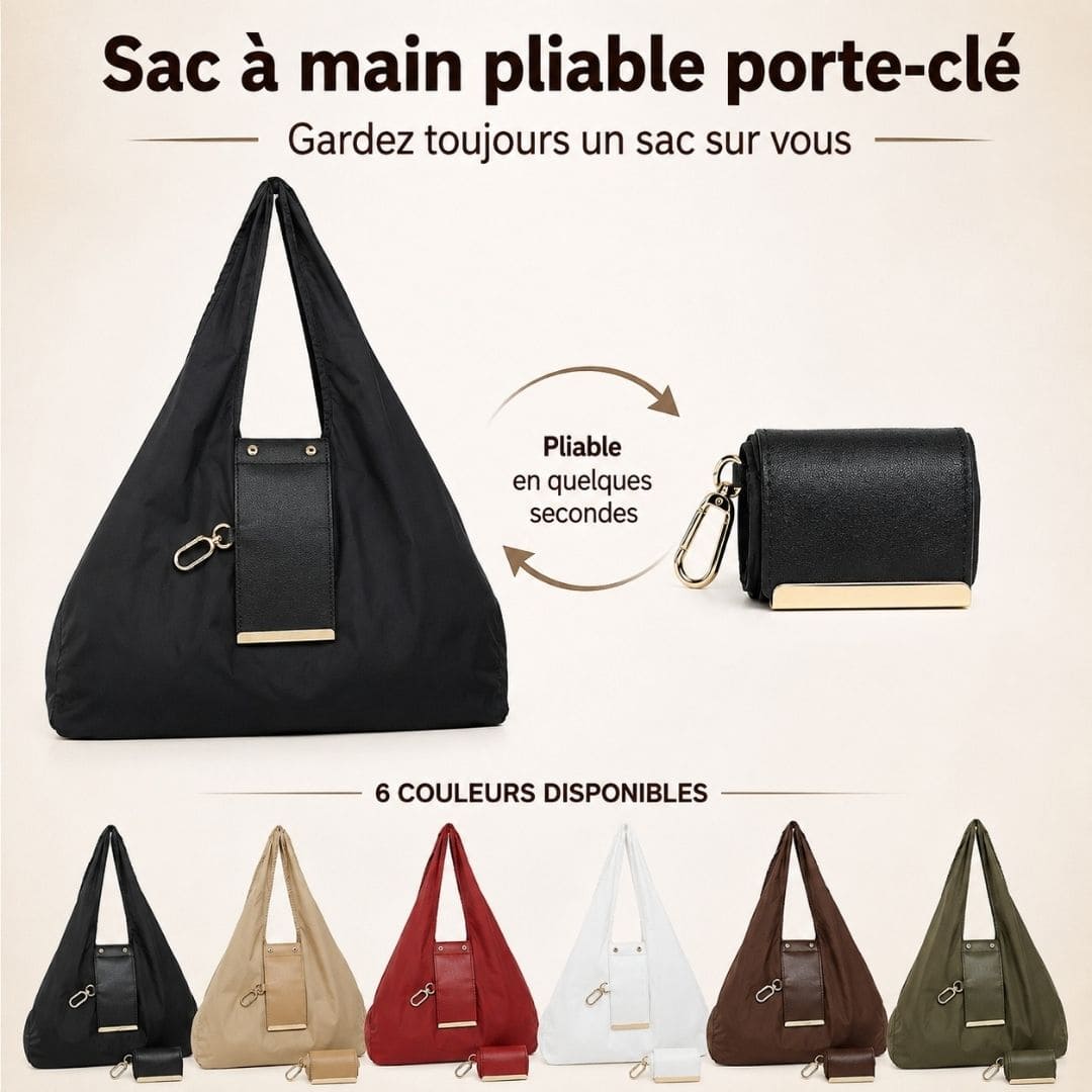 Sac à main pliable porte-clé - Gardez toujours un sac sur vous